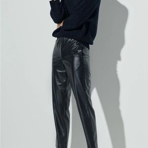 The Reset Faux Leather straight pants
